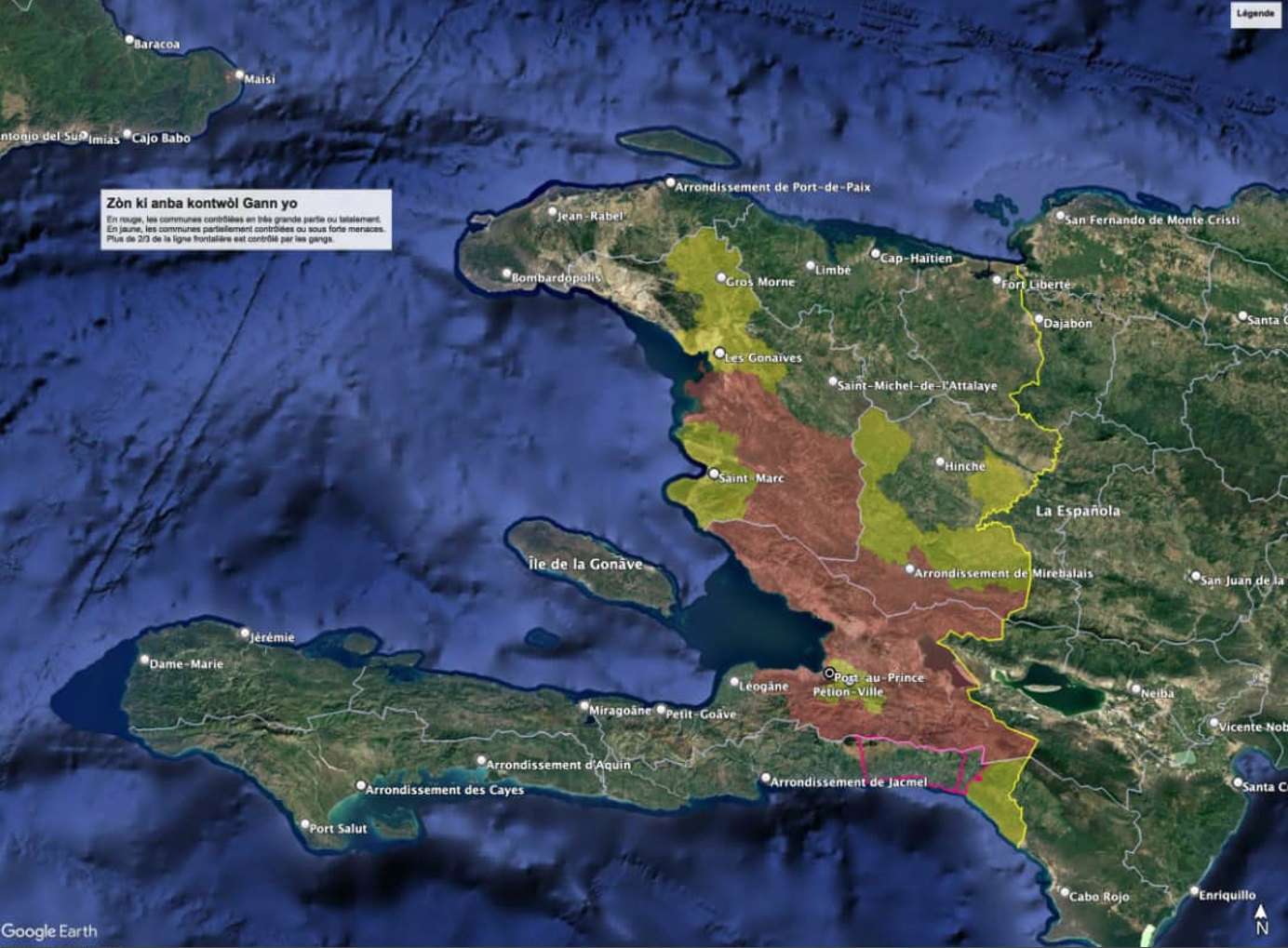 Carte d'Haïti
